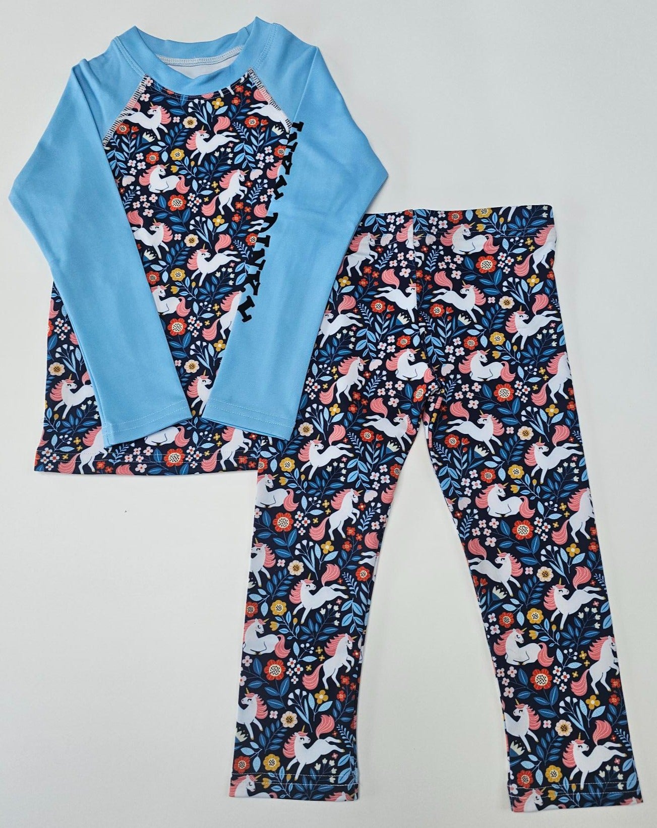 Conjunto de camada base para crianças - Unicórnios