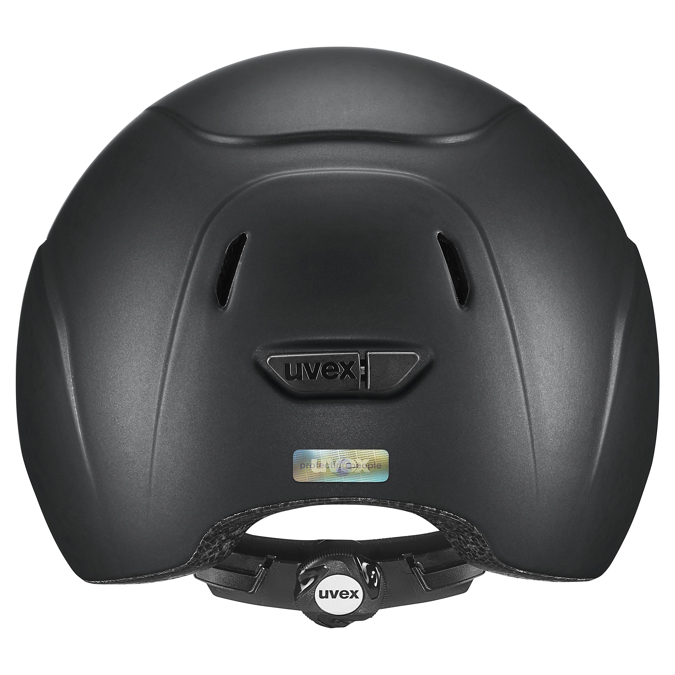 Uvex - Preto Mate - Capacete de Equitação Infantil Ajustável tamanho 49-54 cm